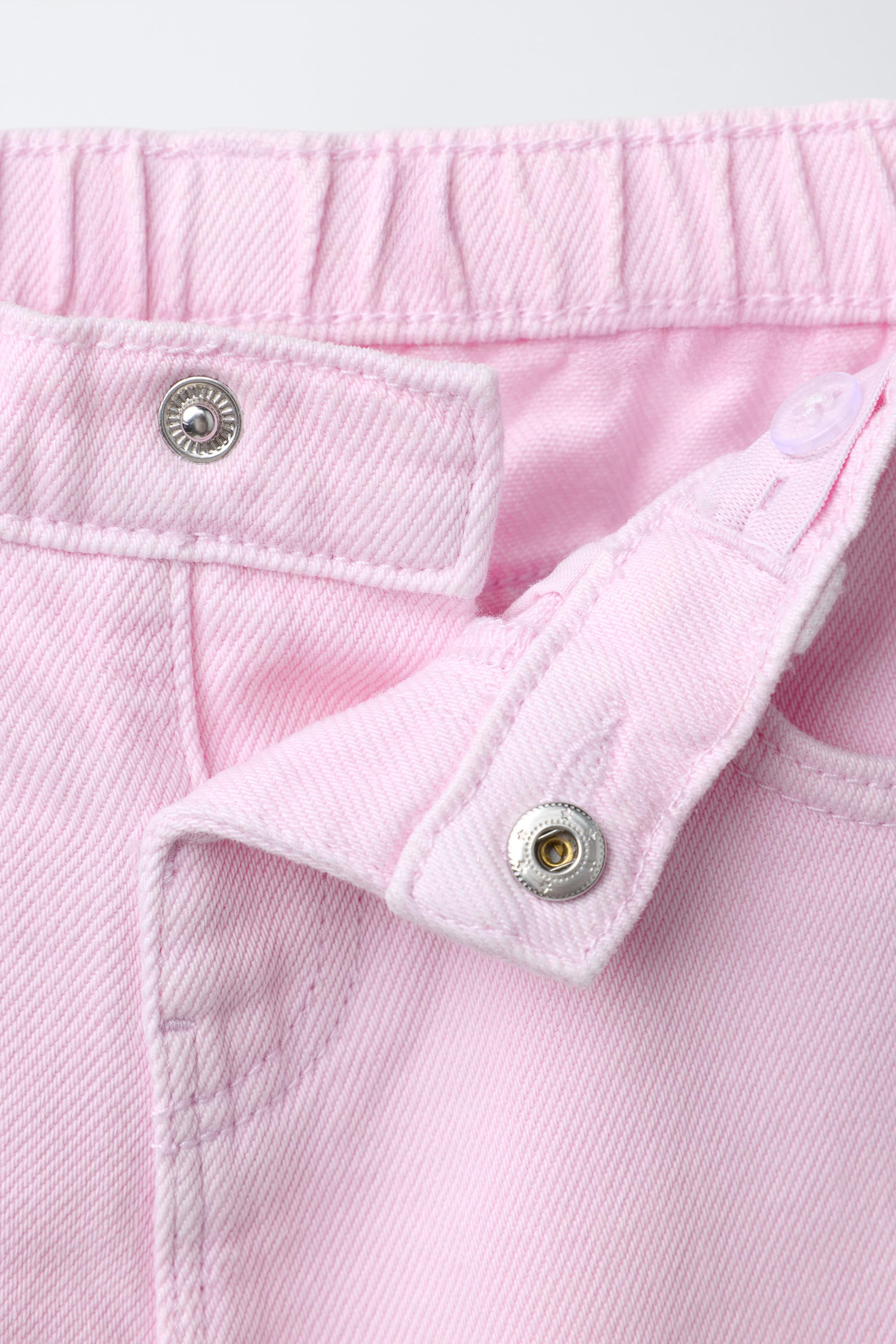 JEANS WIDE LEG FLEURS